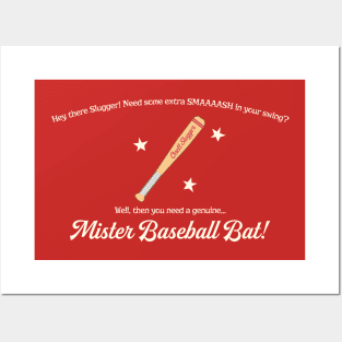 Mister Baseball Bat Posters and Art